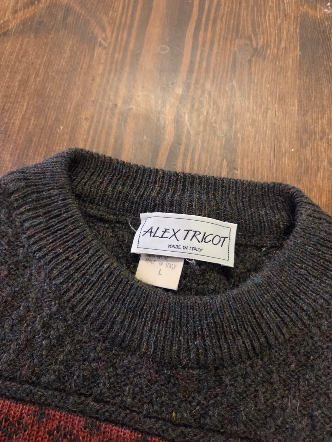 이탈리아 브랜드 알렉스 트리콧 페어아일니트  상품이미지2