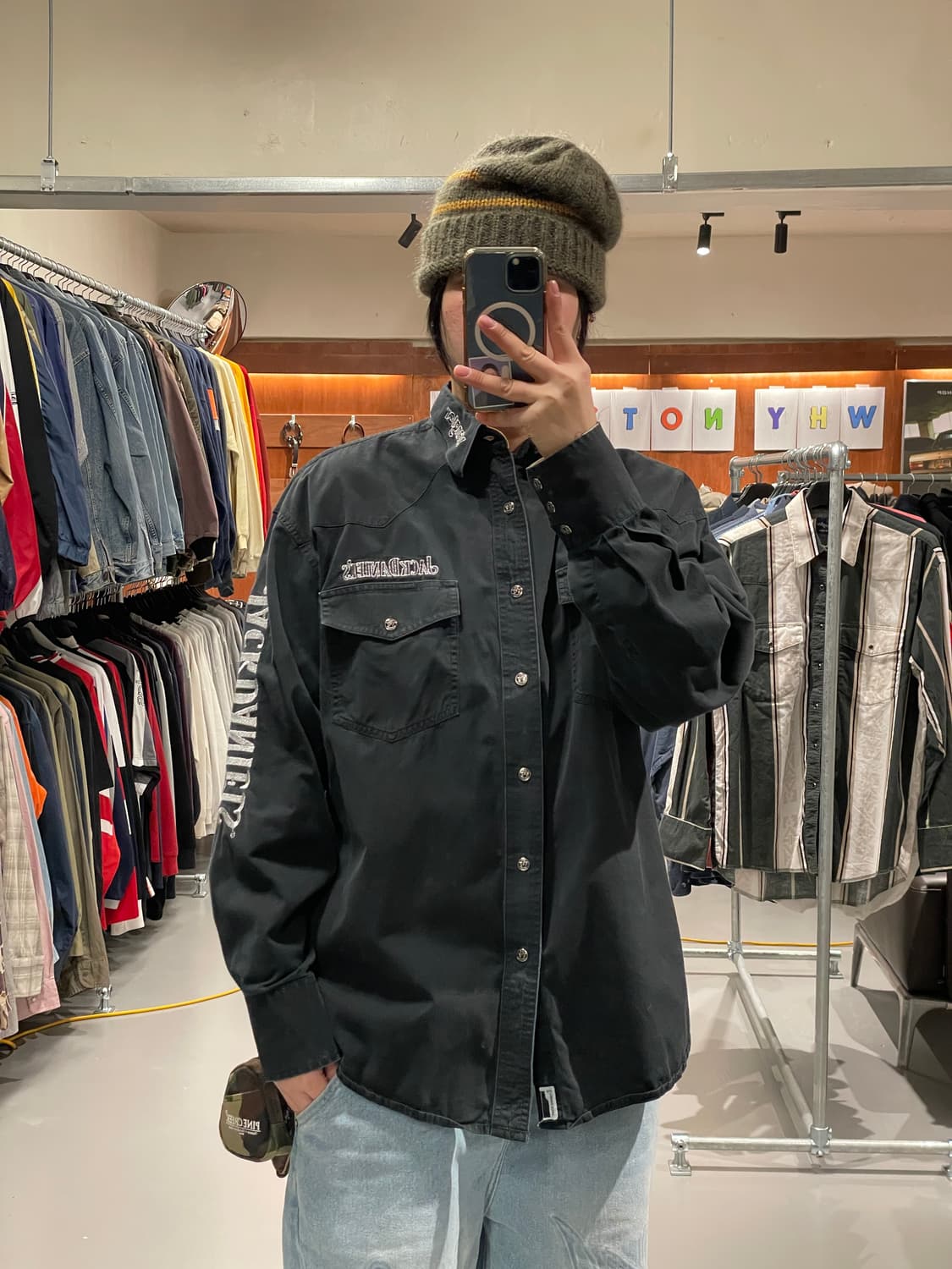 Wrangler x Jack daniel’s western shirt  상품이미지3