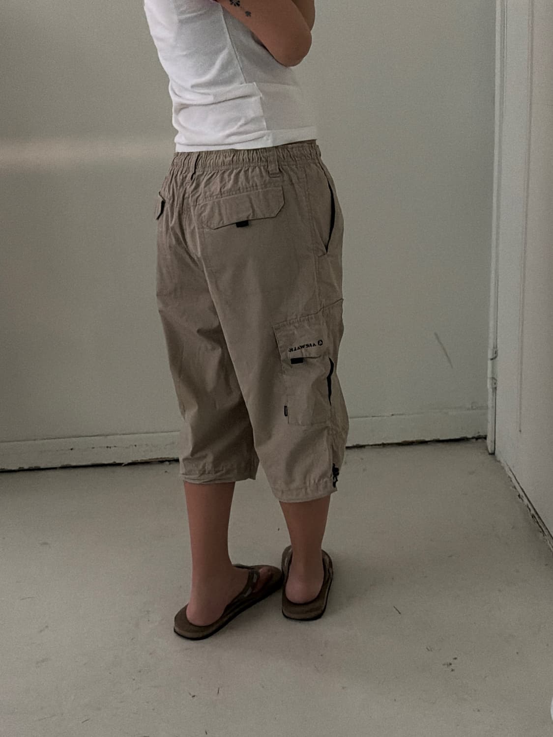 일본빈티지 Airwalk 베이지 카고 하프팬츠 상품이미지3