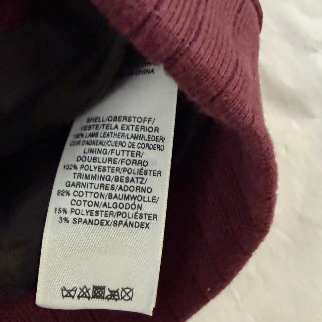 트루릴리전 버건디 램 레더 봄버 자켓 상품이미지5