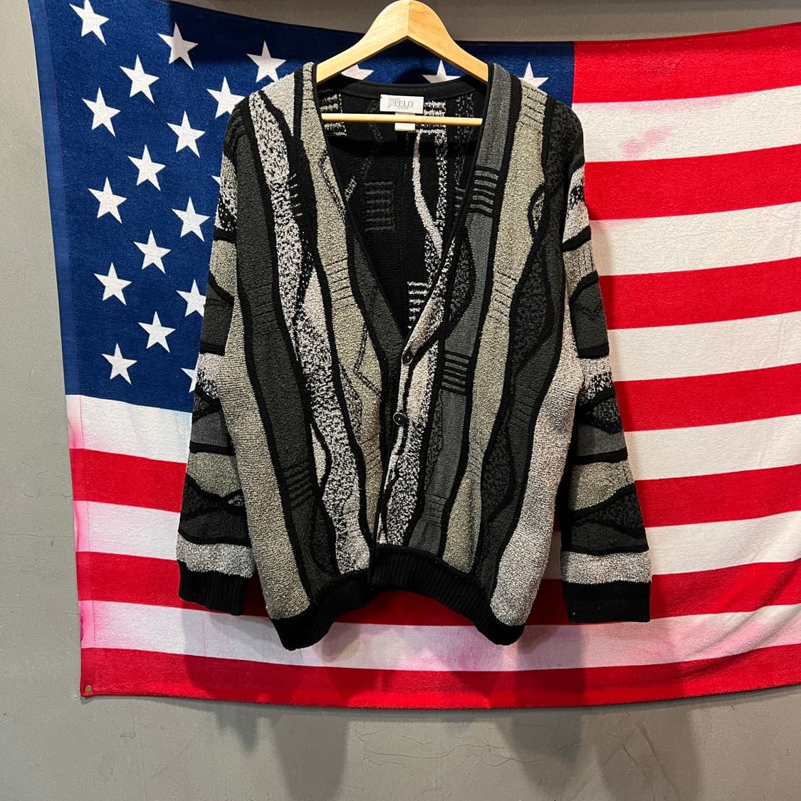 PELO 빈티지 패턴 가디건 상품이미지1