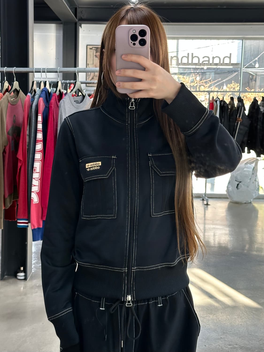 아디다스 삼선 스티치 투웨이 하이넥져지 상품이미지5