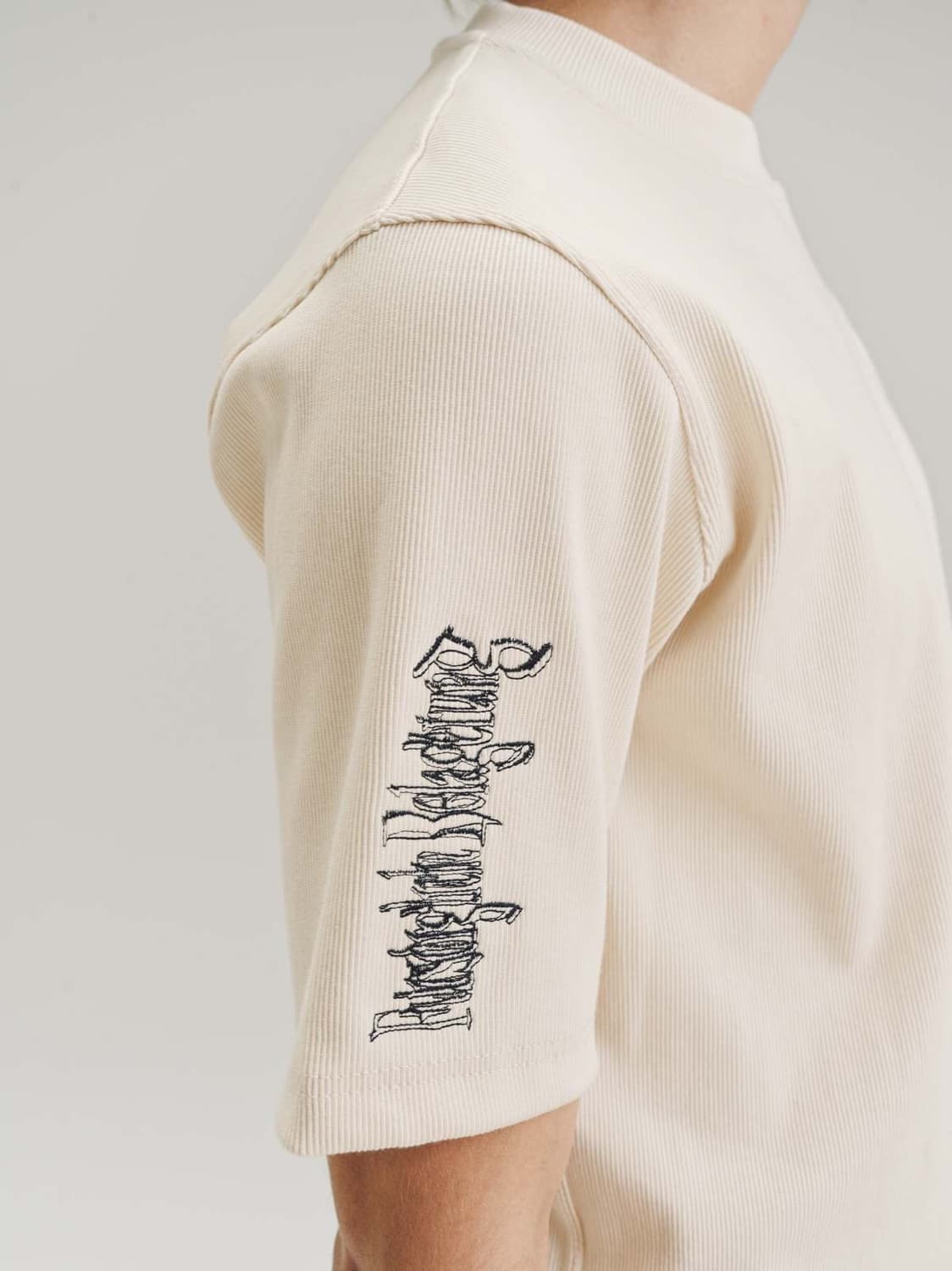 GR10K Ribbed cotton 티셔츠 상품이미지7