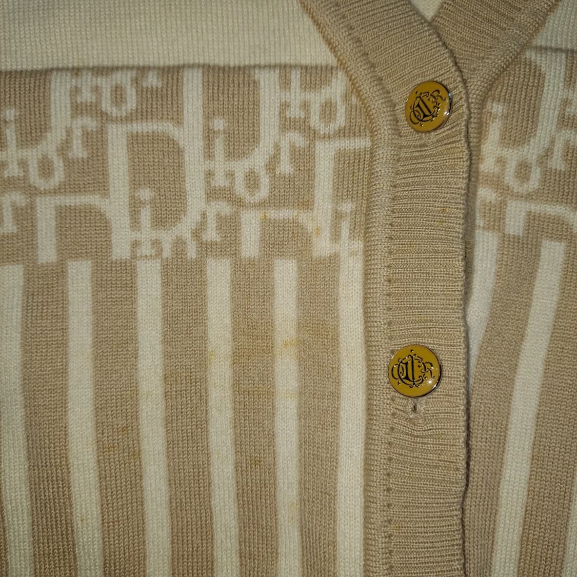 [크리스찬 디올] 오블리크 브이넥 니트 베스트 조끼 상품이미지7