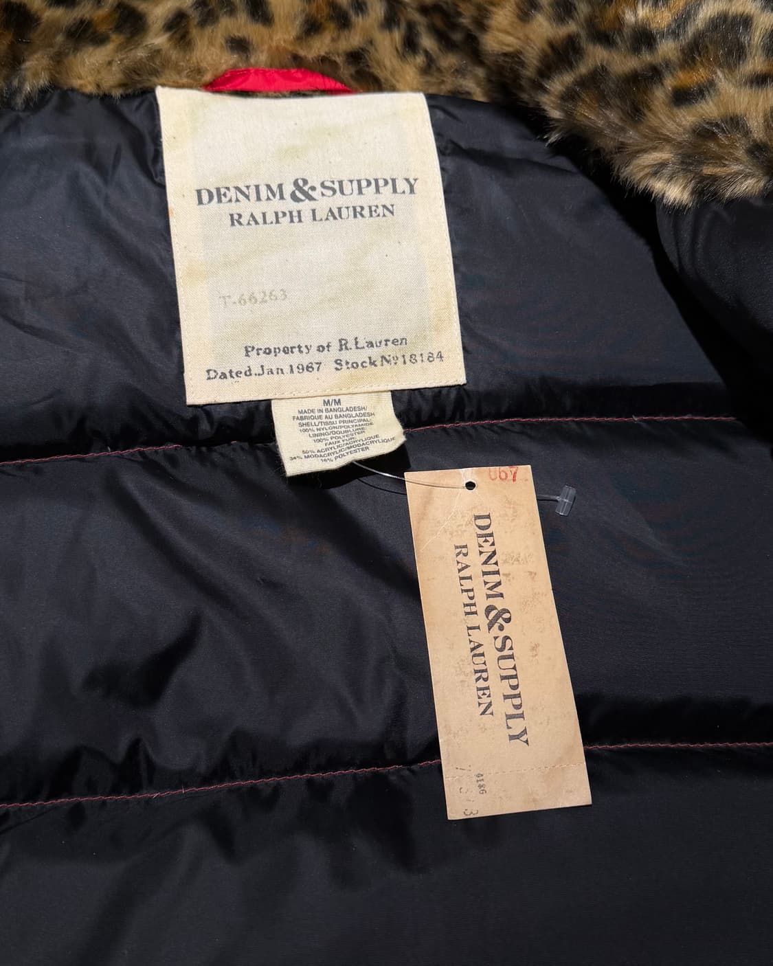 데님 앤 서플라이 레드 레오타드 퍼카라 패딩 베스트 상품이미지7