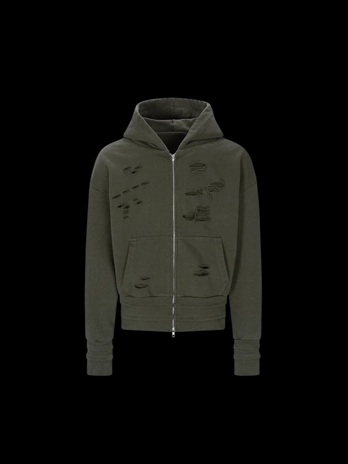 프리아큐파이 Hood Zip-Up Khaki 후드 집업 카키 상품이미지1