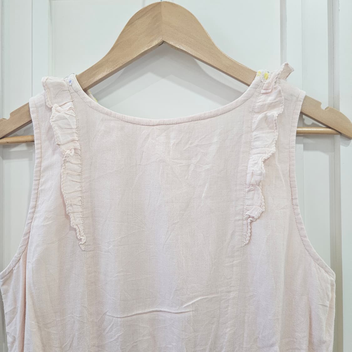 (ehka sopo) 플라워 자수 코튼 원피스 상품이미지5