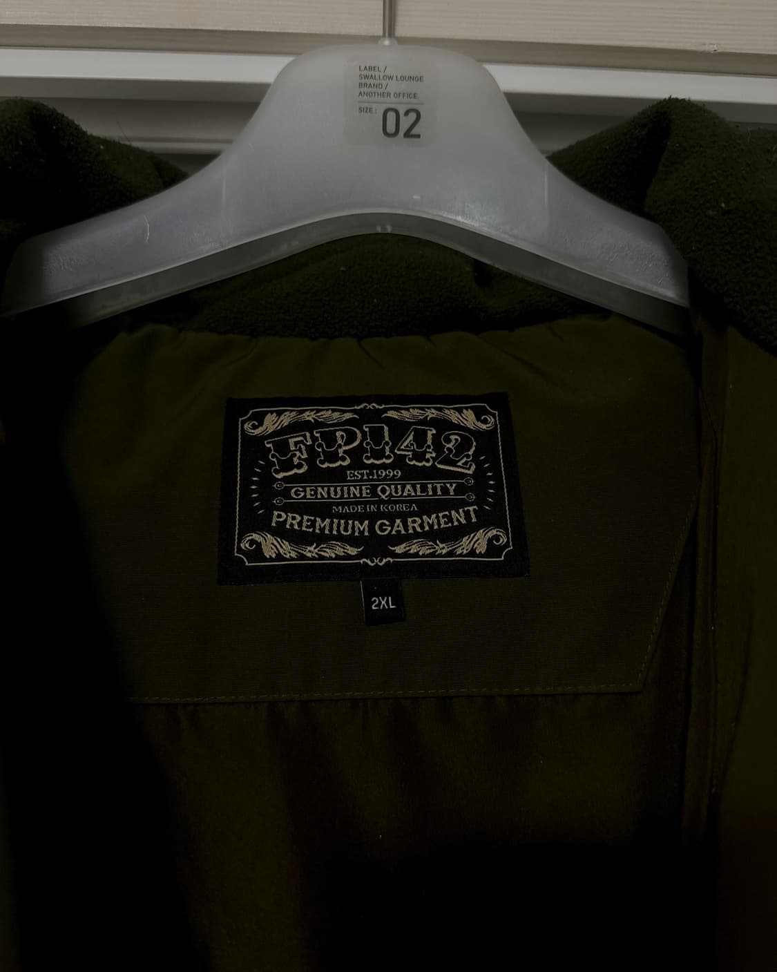 페플 구스다운 패딩점퍼 카키 2XL (105) 상품이미지2