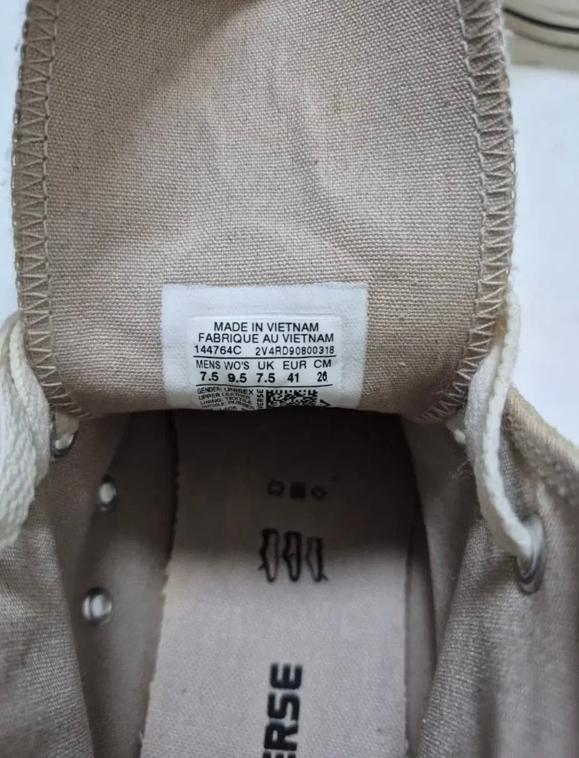 컨버스 올스타 빈티지 레더 파치먼트 144764c 상품이미지6