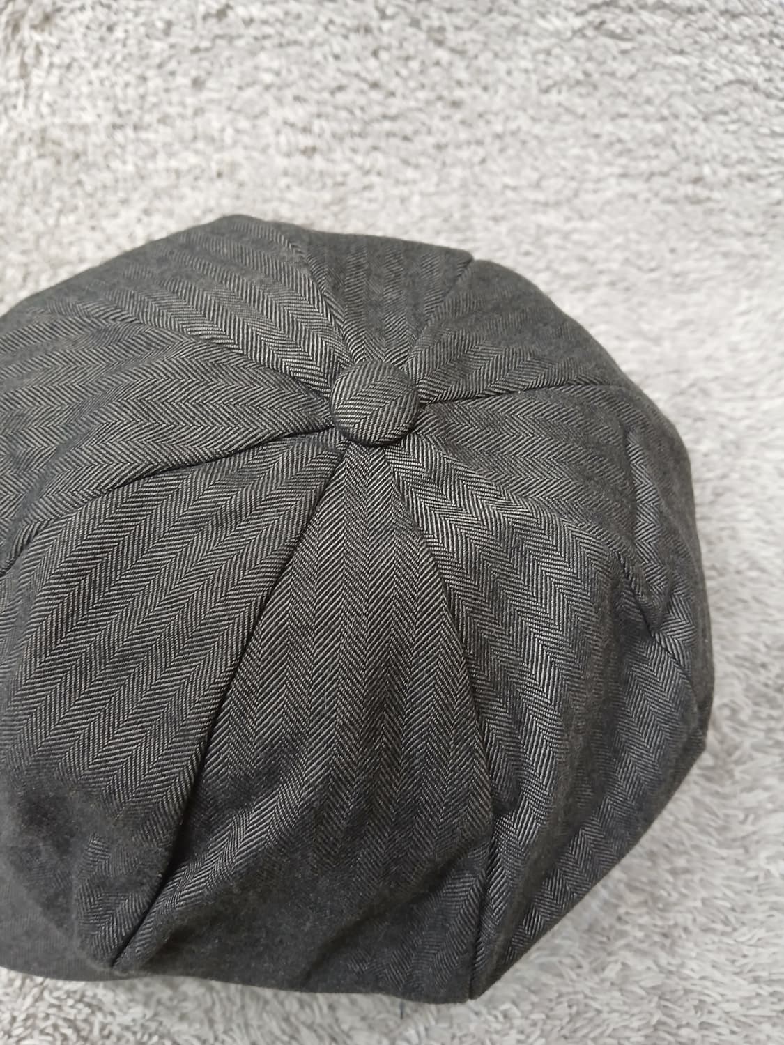 일본빈티지 헤링본 뉴스보이캡 모자 (그레이) 상품이미지4