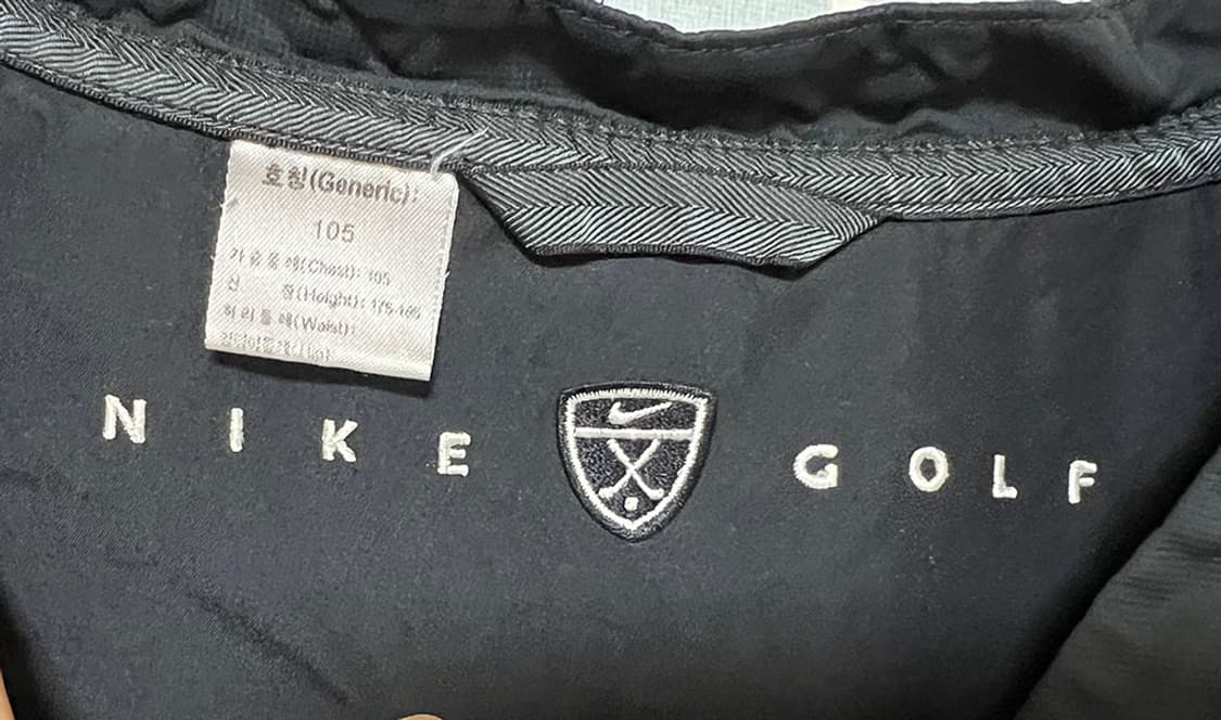 NIKE 나이키 골프 00s 반집업 블랙 바람막이 웜업 춘추 XL 105 상품이미지3