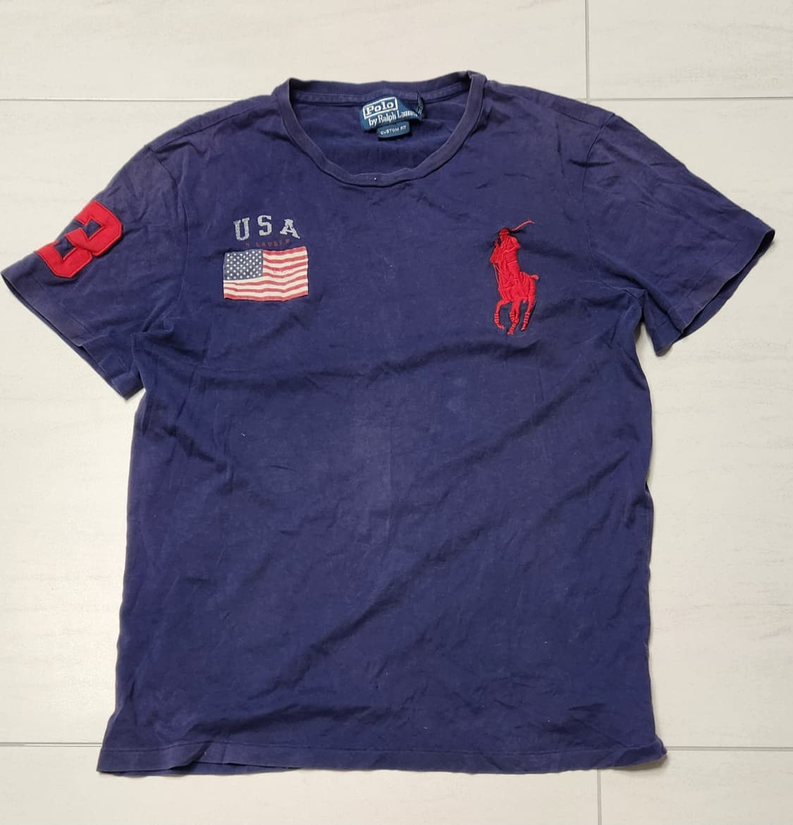 폴로 성조기 반팔 M 상품이미지1