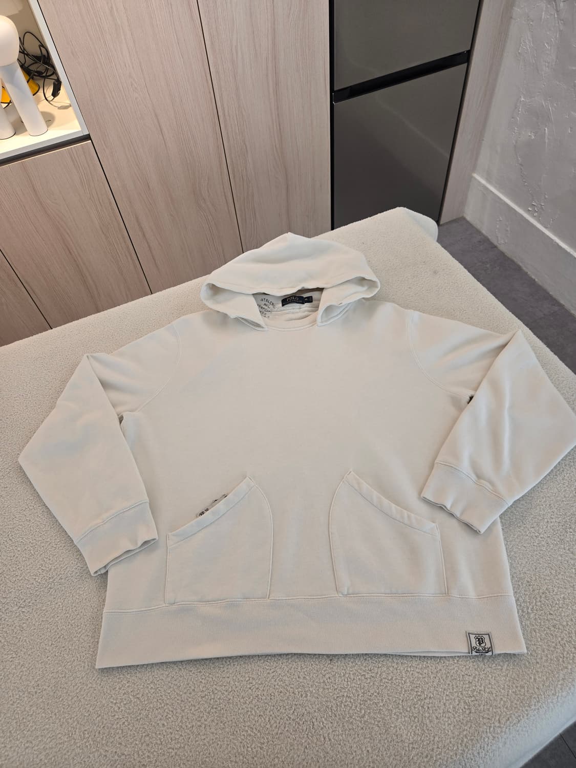 폴로 랄프로렌 화이트 유틸리티 후드티 XL 상품이미지2