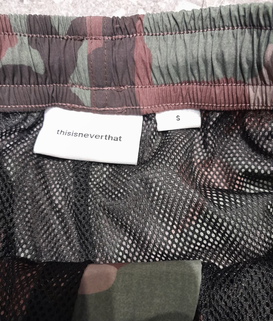 💥디스이즈네버댓 나일론 카모 조거 팬츠 (S)
 상품이미지7