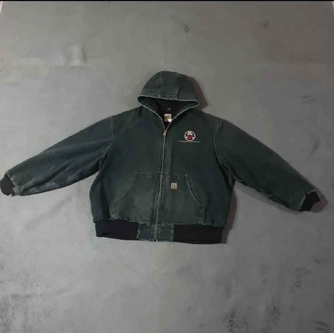 칼하트 J25 모스그린 2XL 액티브 샌드스톤 워크자켓 상품이미지1