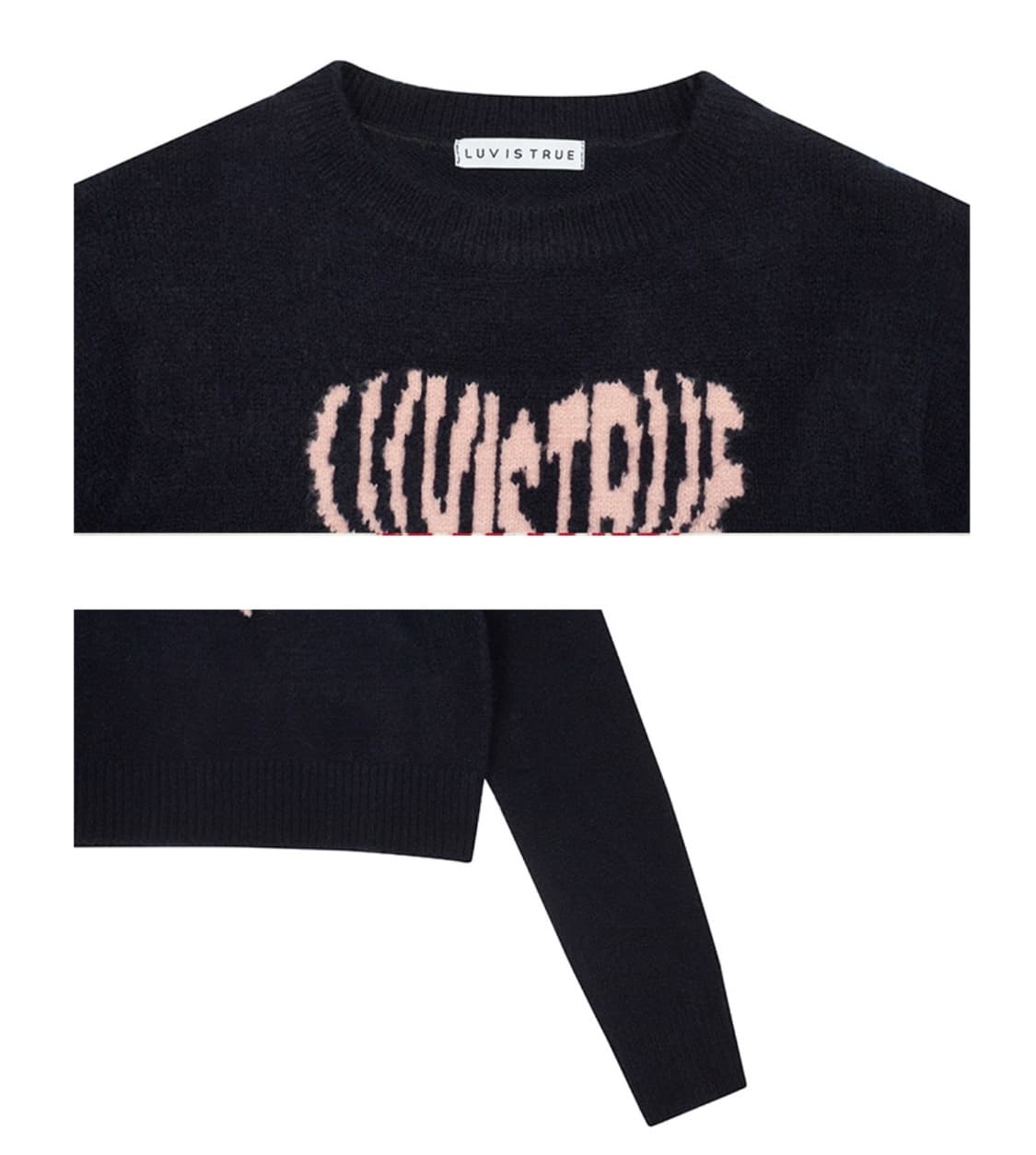 러브이즈트루 OW HEART LOGO KNIT(NAVY) 상품이미지3