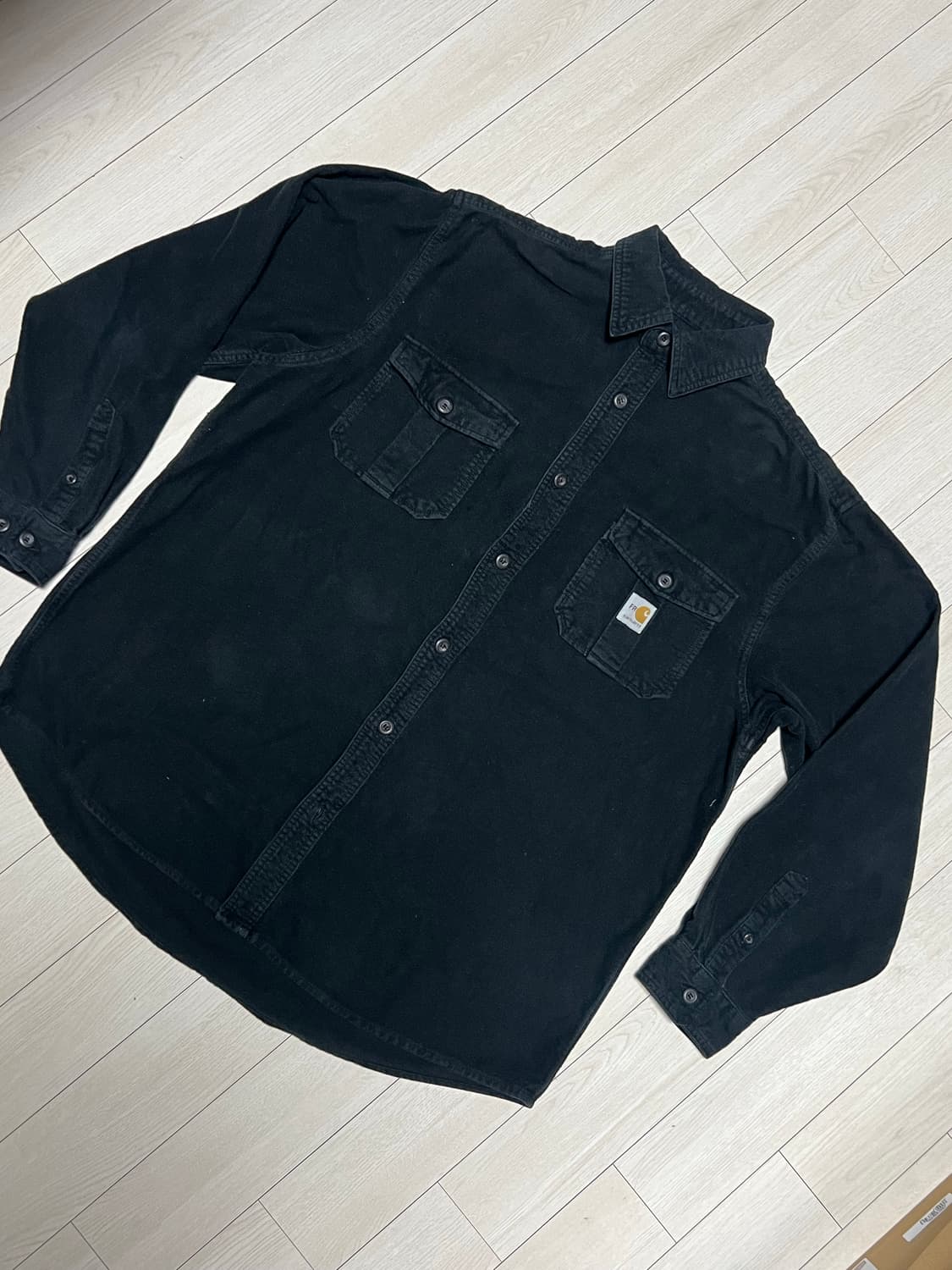 칼하트FR 블랙 워크 셔츠 긴팔 남방 XL사이즈 상품이미지1