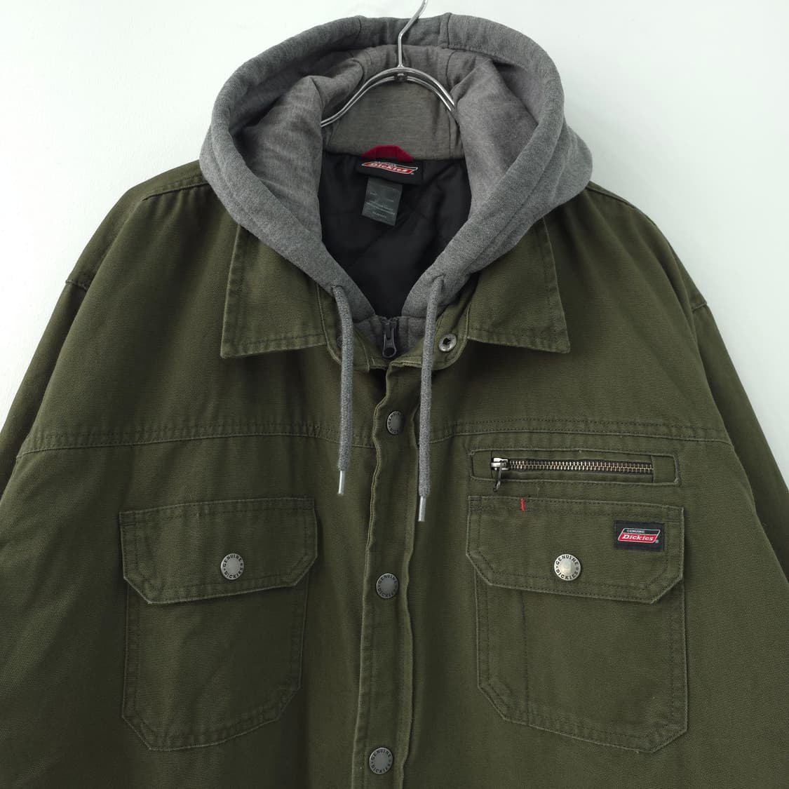 디키즈 카키 캔버스 후드워크자켓 점퍼 상품이미지2