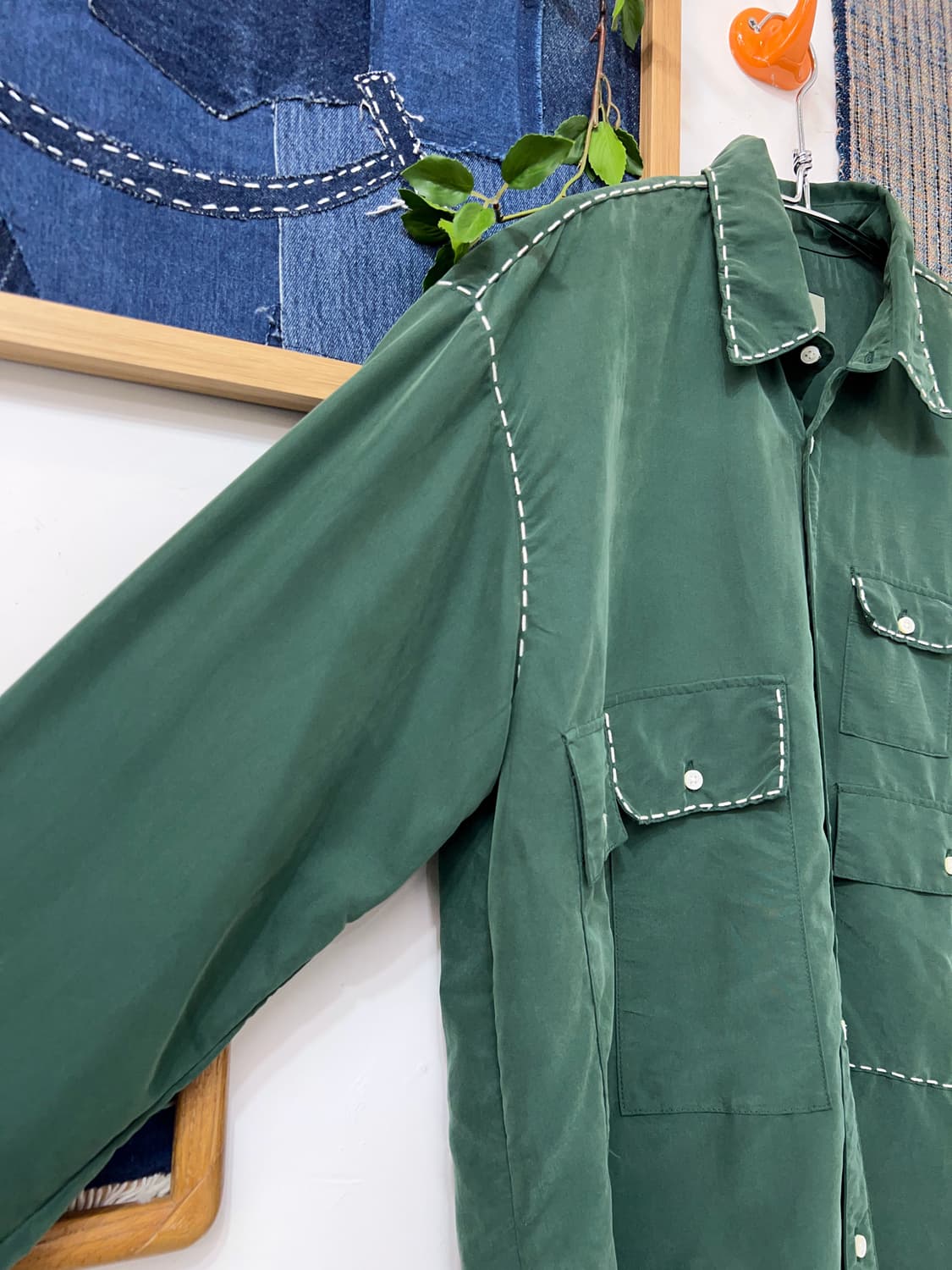 KURO  Hand stitch Overshirt  상품이미지8