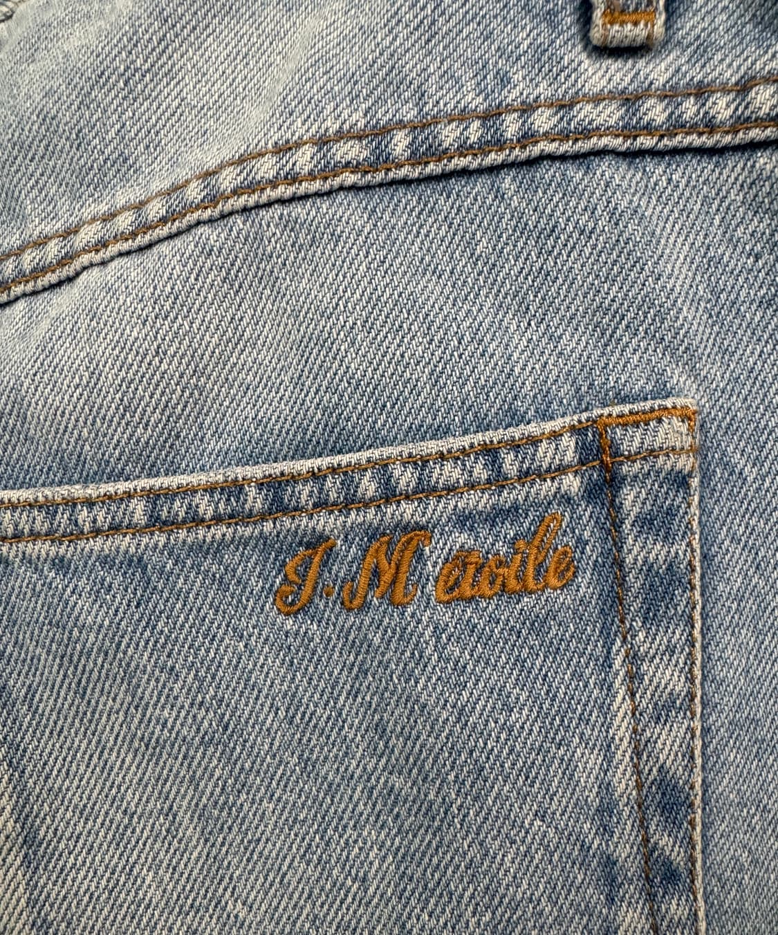 ISABEL MARANT 이자벨마랑 백포켓 자수로고 데님 팬츠 38 상품이미지4