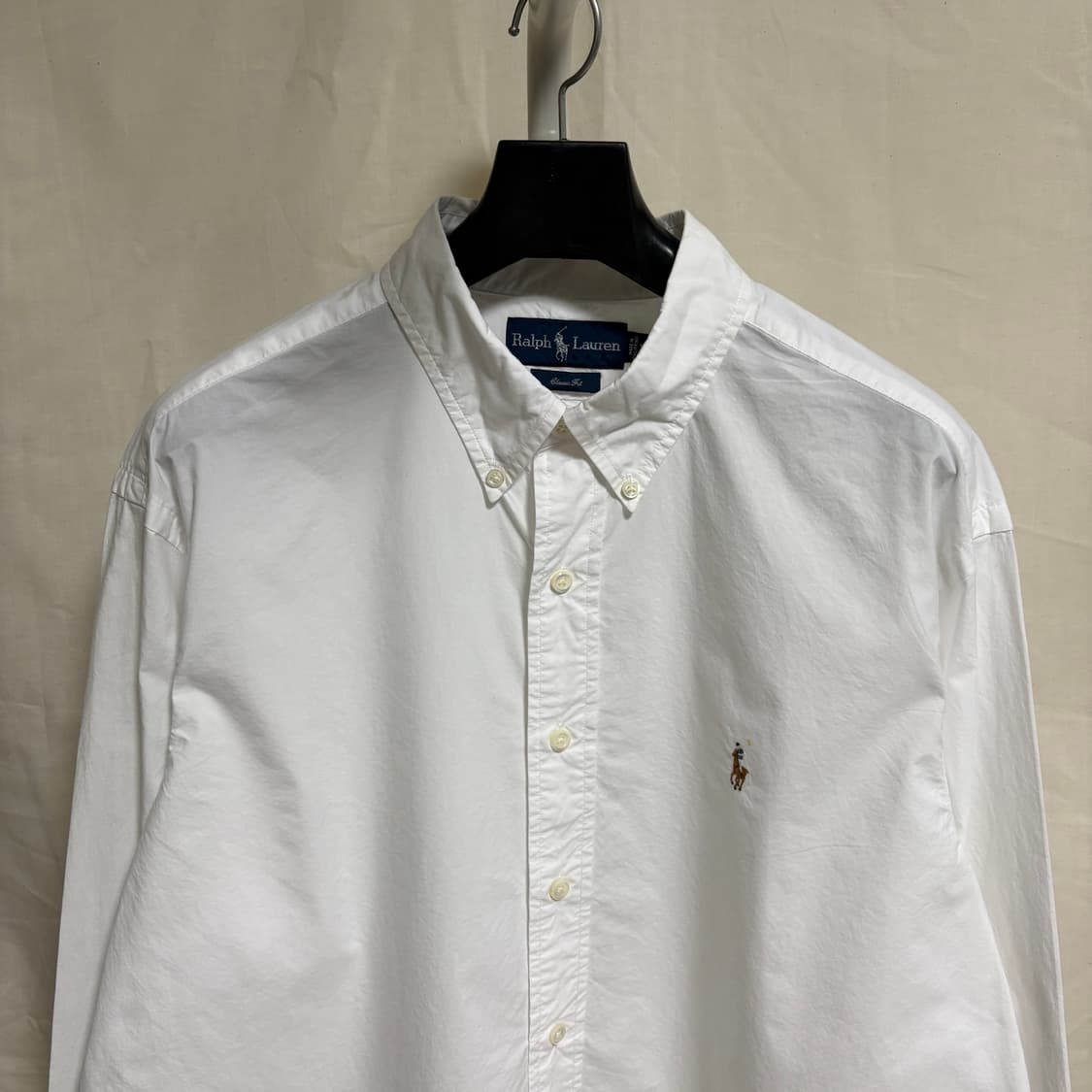 폴로 랄프로렌 클래식핏 코튼 셔츠 / 화이트, XL 상품이미지2