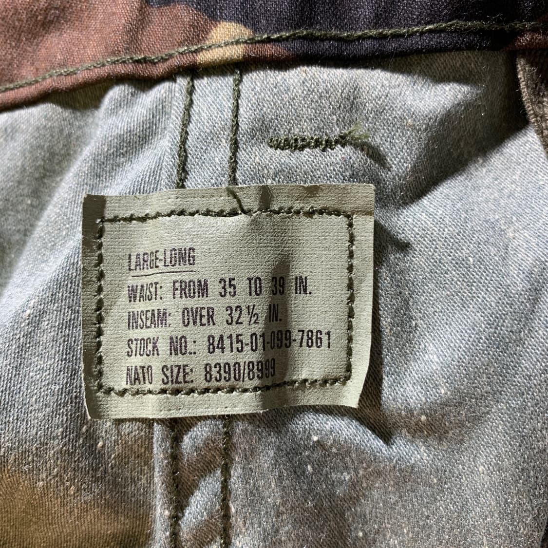 M65 필드팬츠우드랜드  라지 롱 L/L 상품이미지8