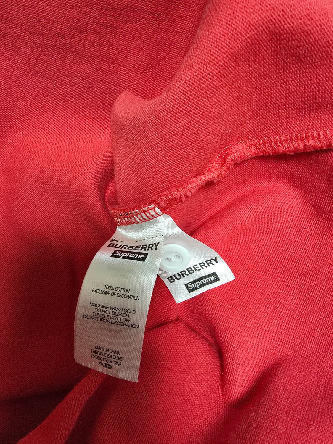 슈프림 버버리 럭비 pk 티셔츠 상품이미지3