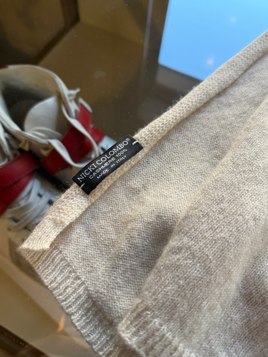 니키 콜롬보 캐시미어 100% 이태리 메이드 머플러 상품이미지9