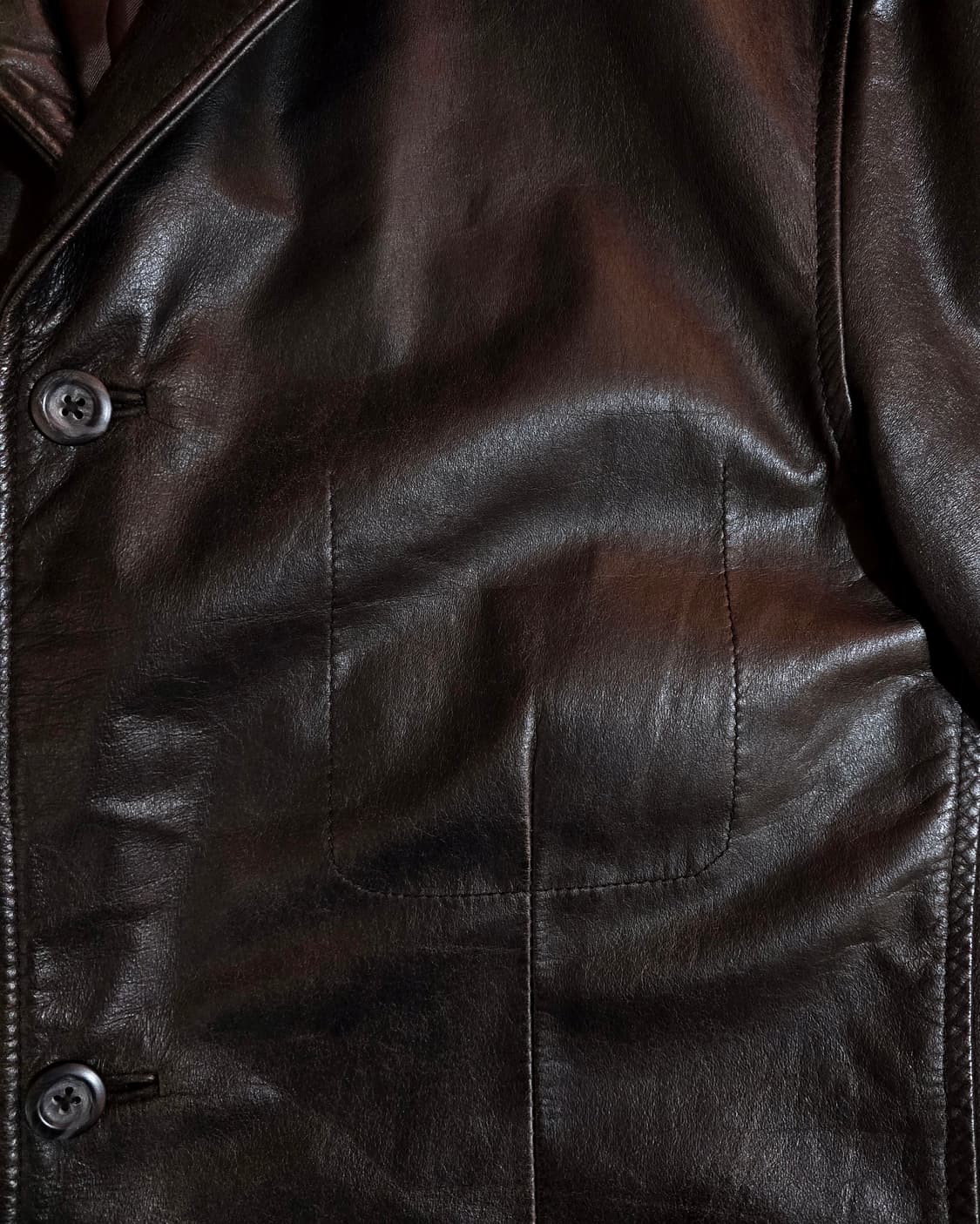 올드 갭 스티치 레더 카코트 (Old Gap Car Coat) 상품이미지2