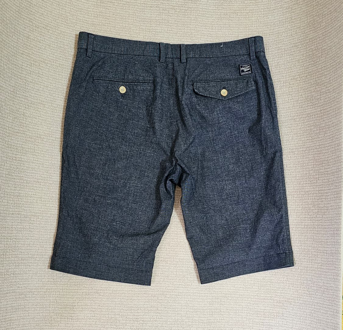 헤지스  천연면  시원한재질 그레이잔체크  롤업반바지33인치  상품이미지3