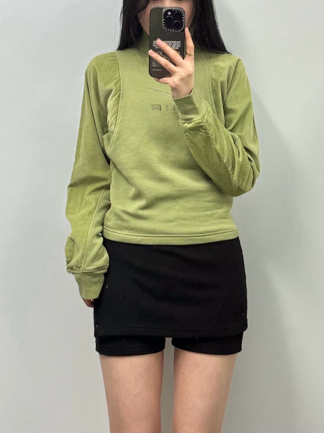 나이키 에어 모크넥 올리브 코듀로이 맨투맨 상품이미지1