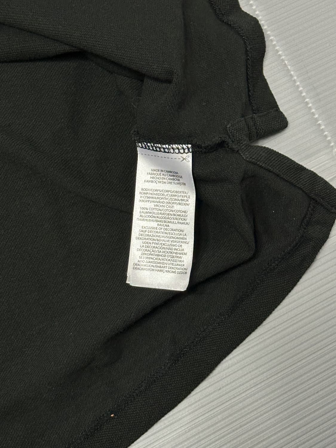 폴로 랄프로렌 클래식핏 반팔 카라티 블랙 XL(18-20) 상품이미지6