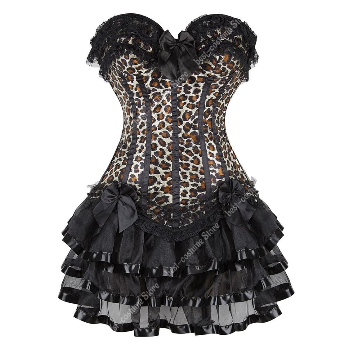 새제품) 레오파드 코르셋 상품이미지3