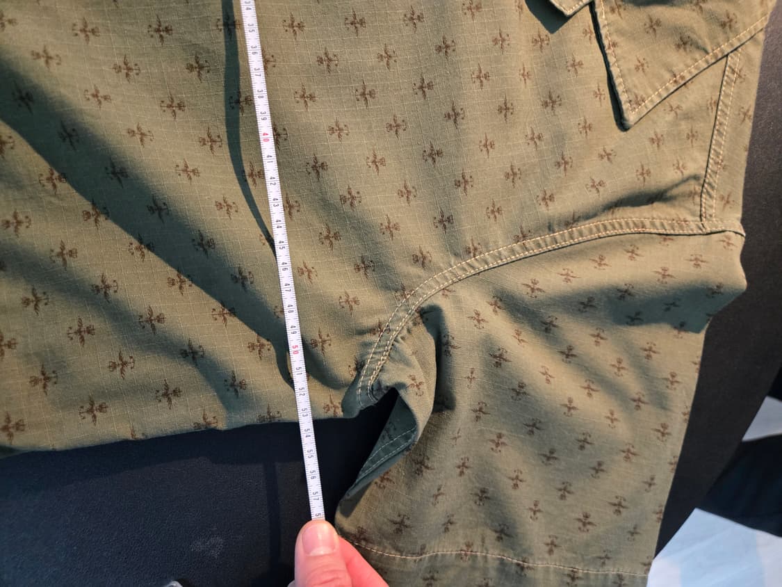 RRL 에반튼슨 프린트 반팔 올리브 셔츠 상품이미지7