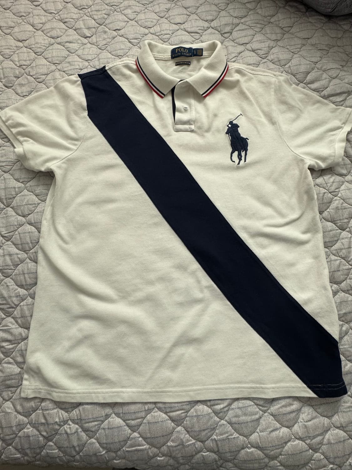 폴로 랄프로렌 빅포니 사선 카라티 상품이미지1