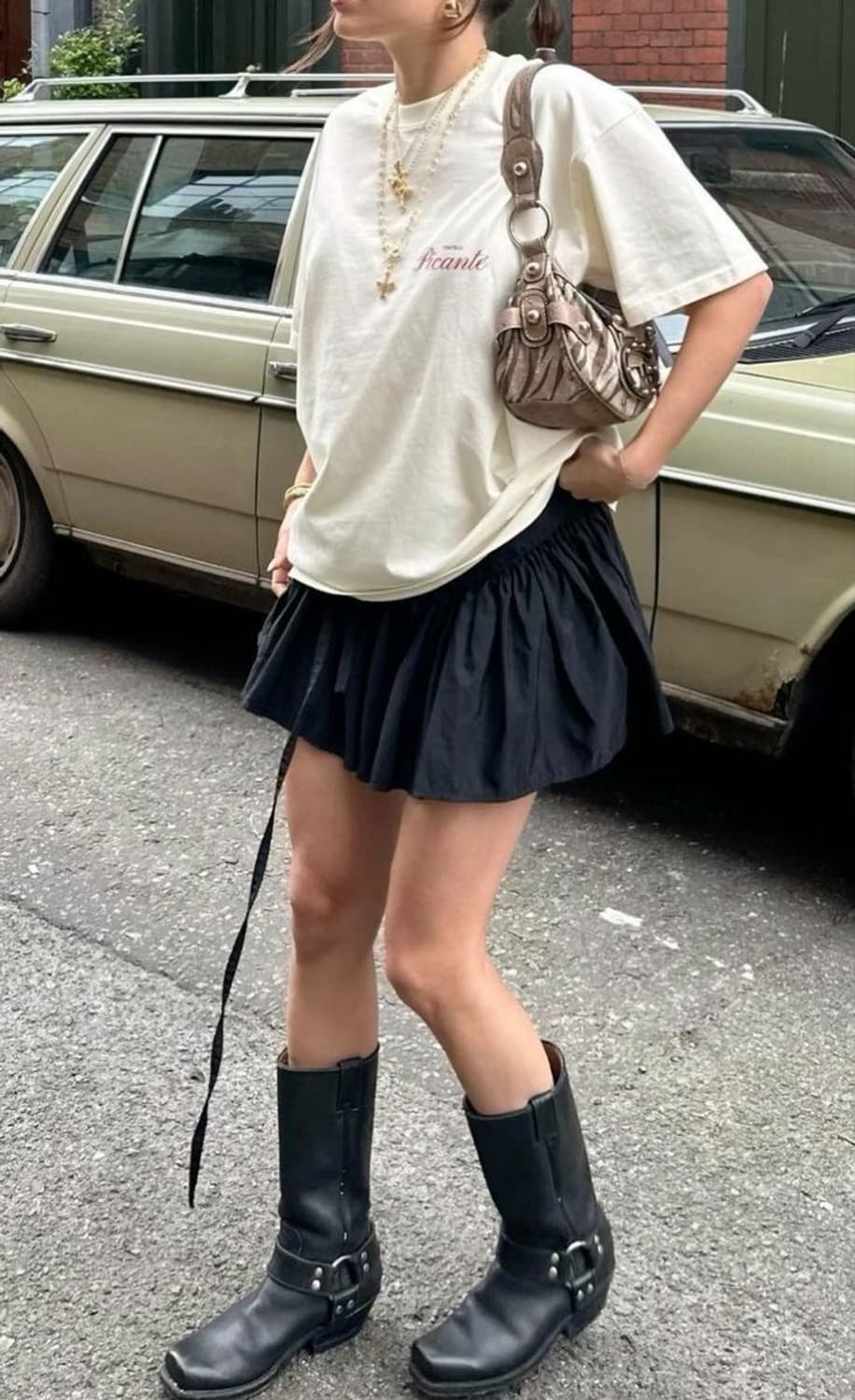 핀터 블랙 도트 프릴 벌룬스커트 balloon skirt black 상품이미지3