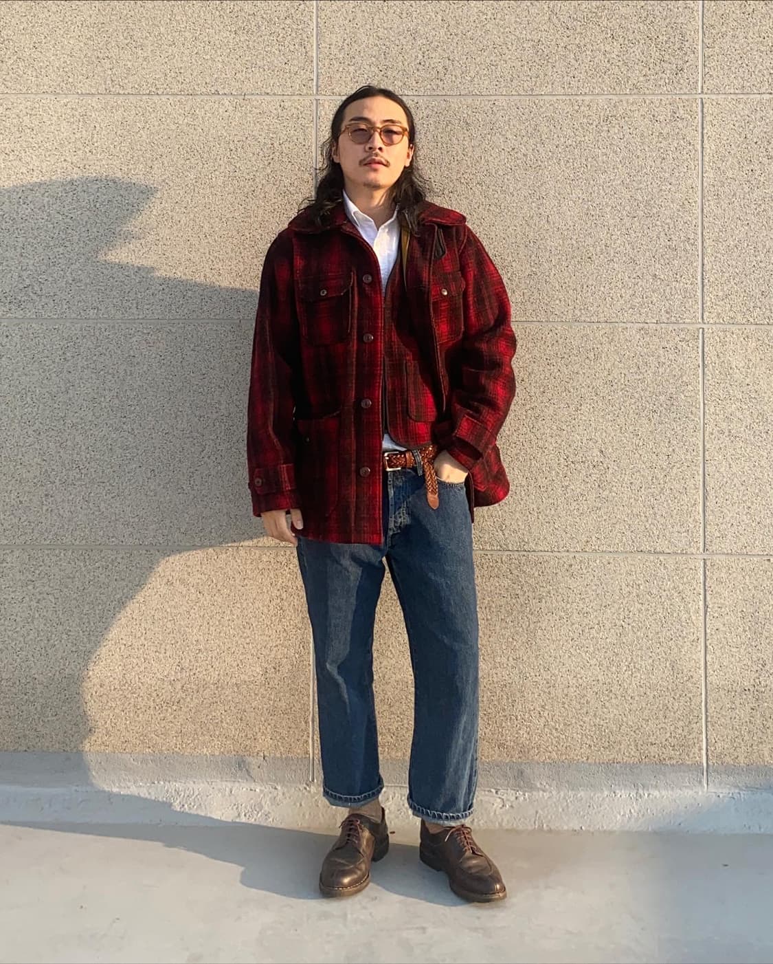 40's WOOLRICH mackinaw set-up 옴브레 매키노 셋업 상품이미지1