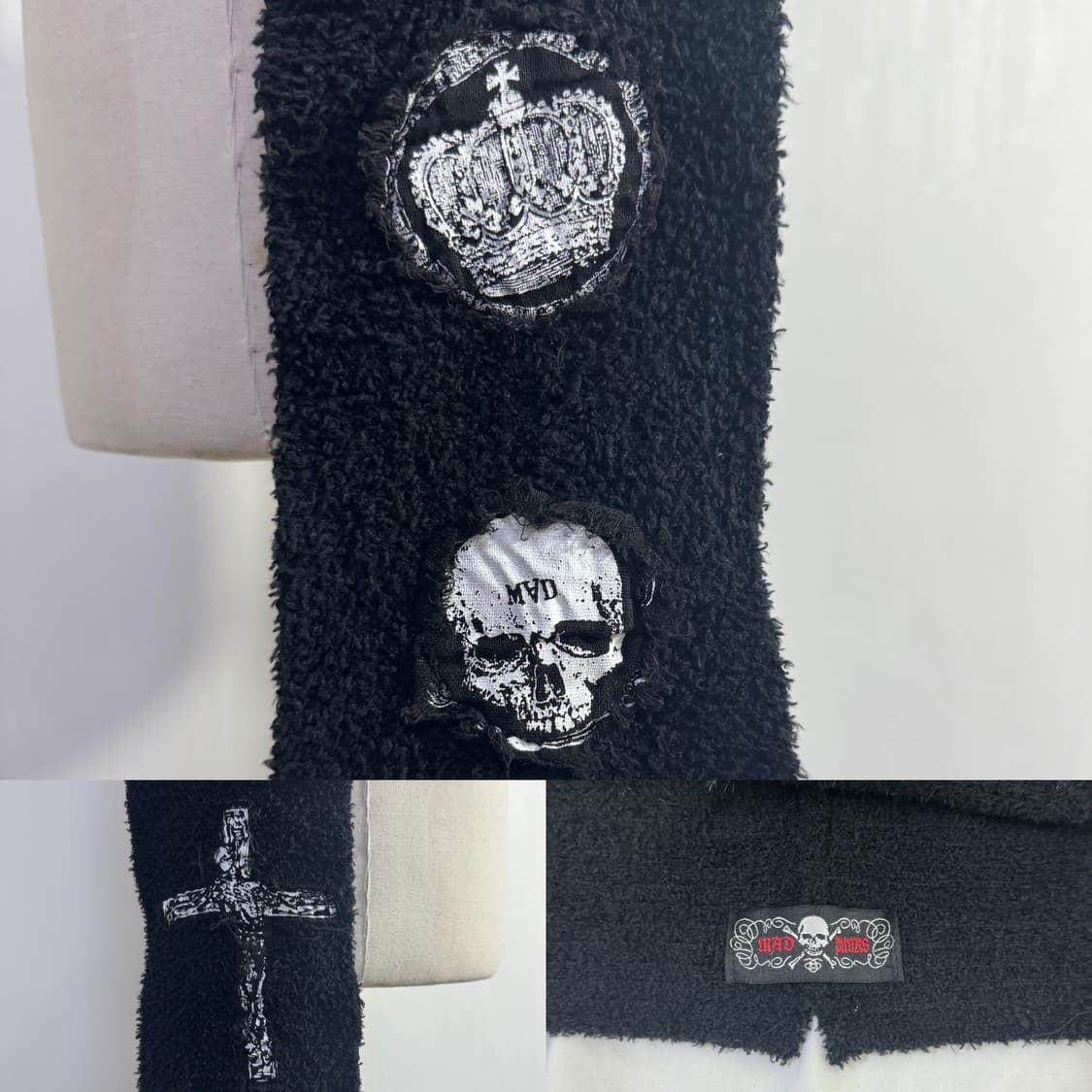 MAD PUNKS 데빌 후드 퍼 머플러 고딕 펑크 상품이미지10