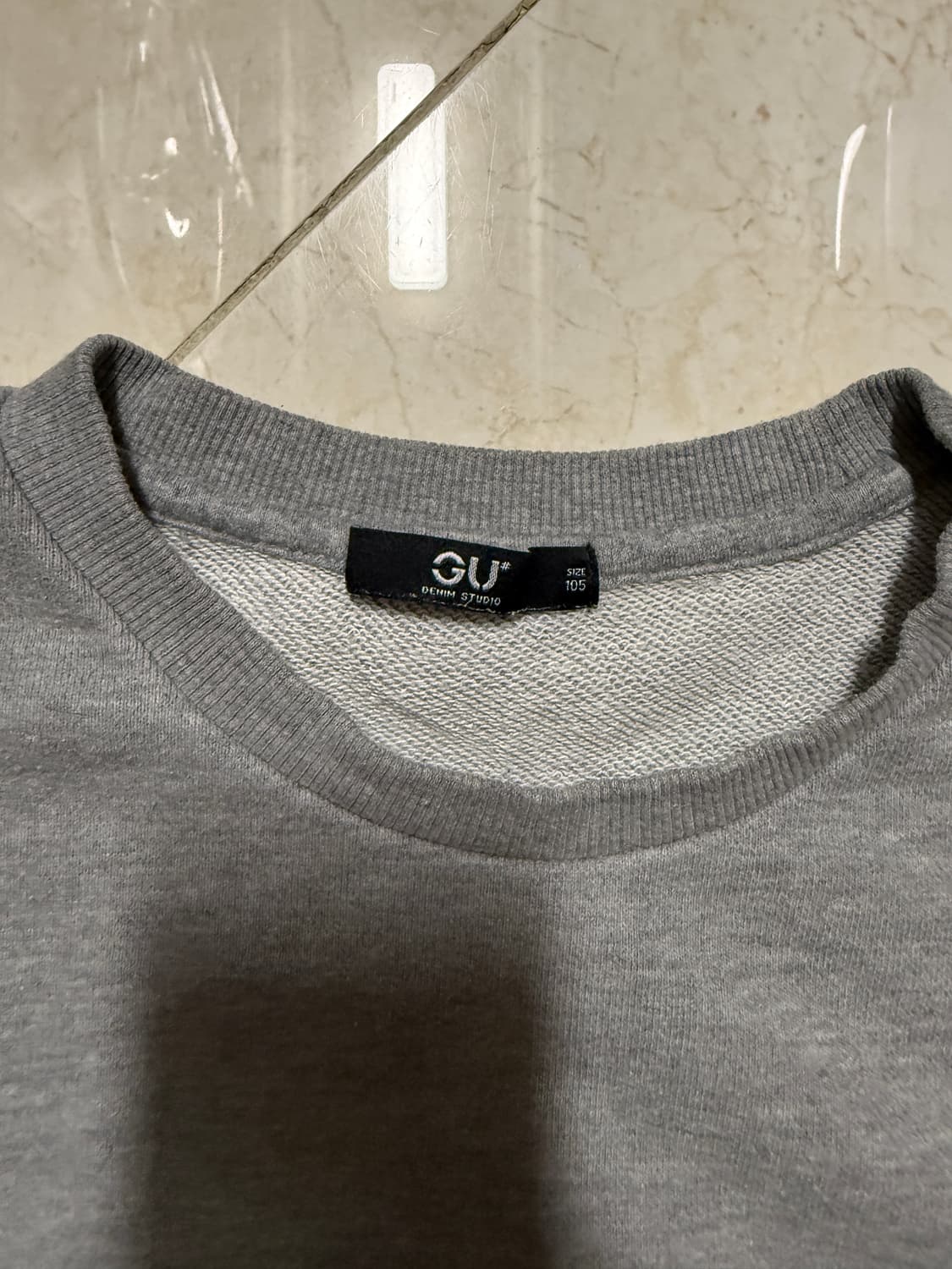 GU 그레이 맨투맨 105 상품이미지2