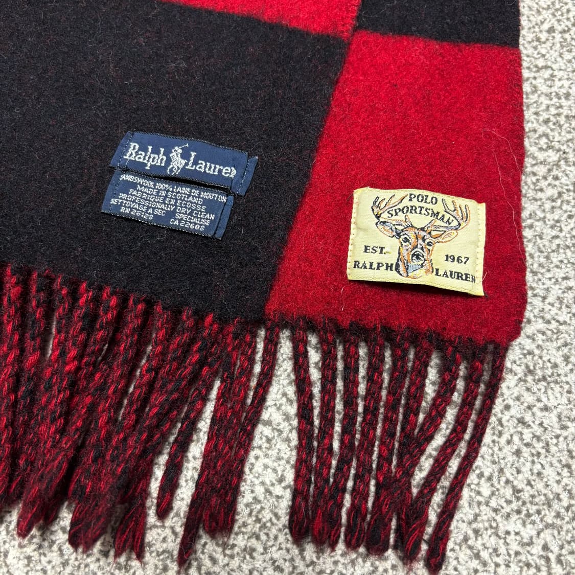 [택포,램스울100] 폴로 랄프로렌 이태리 머플러 목도리 [A+] 상품이미지2