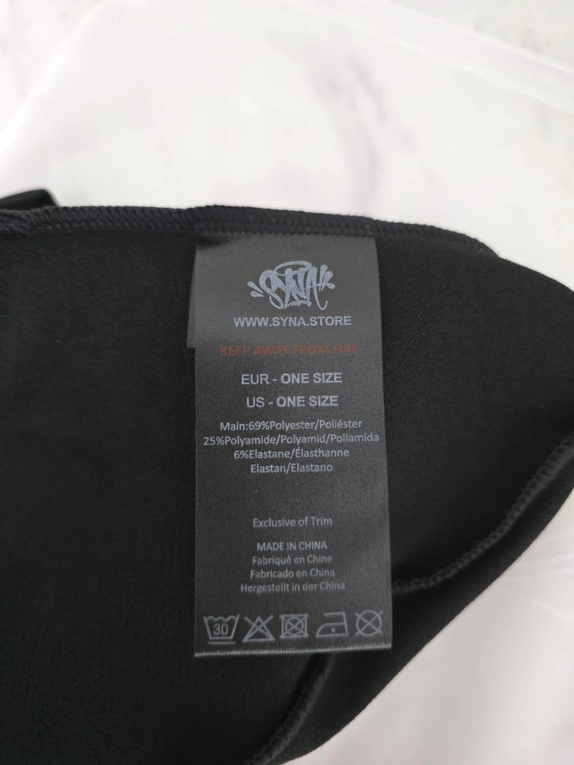 SYNA synaworld 시나월드 심리스 OG 스컬 블랙 상품이미지3