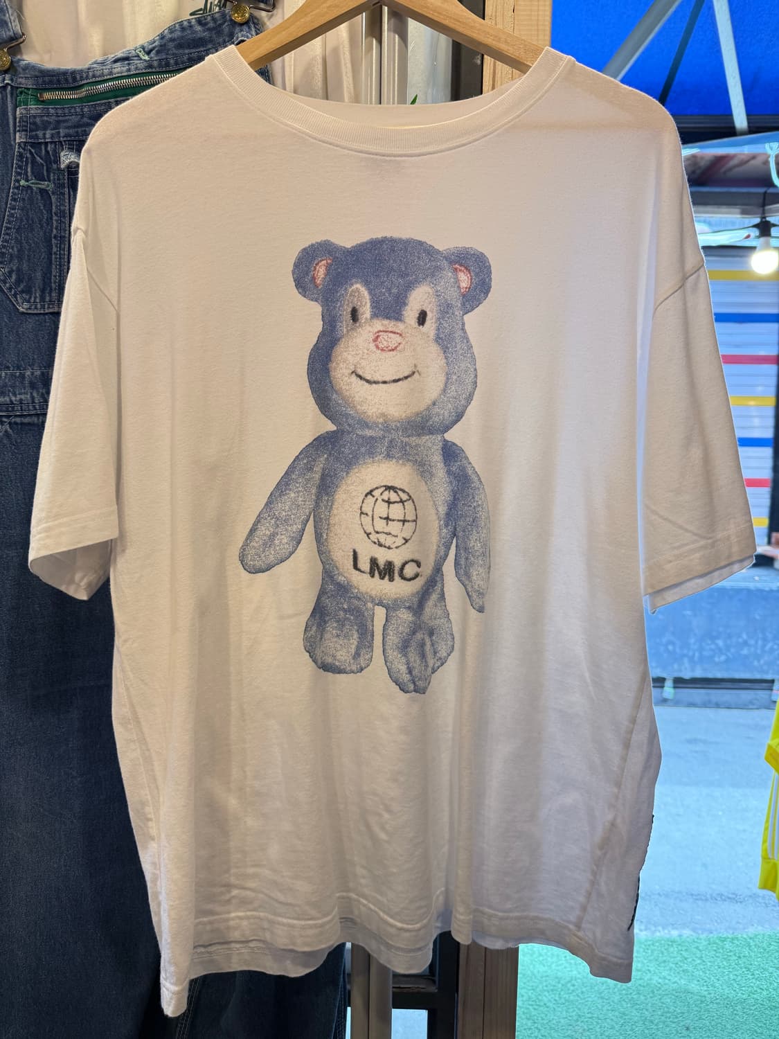 LMC 곰돌이 프린팅 화이트 반팔 티셔츠 상품이미지1