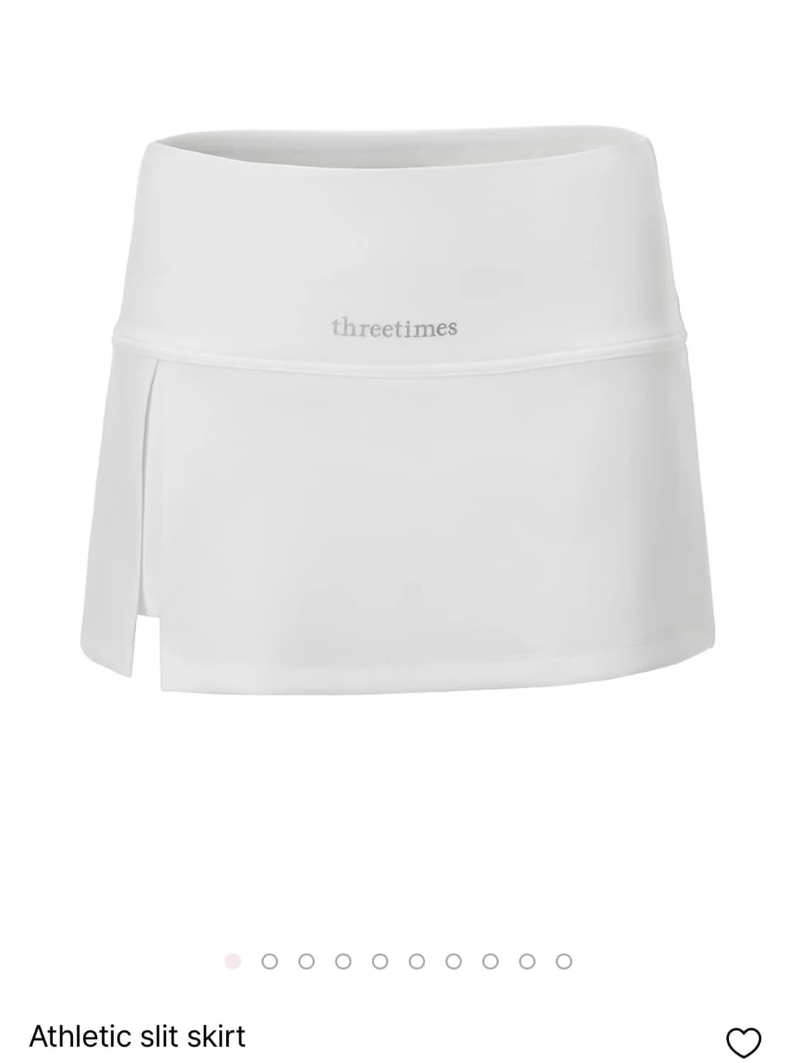 구해요)threetimes athletic slit skirt 화이트 M 상품이미지1