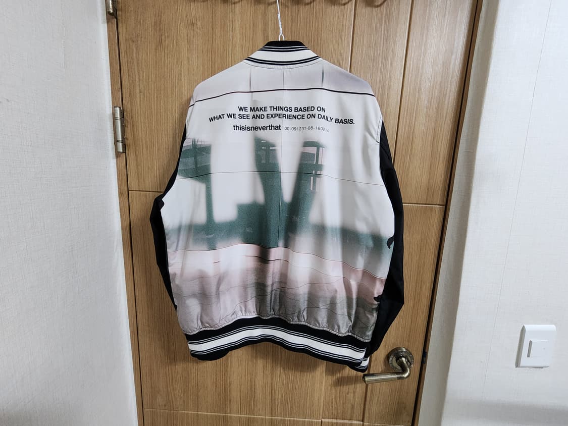 (L)디스이즈네버댓 프린팅 바시티 자켓 상품이미지3