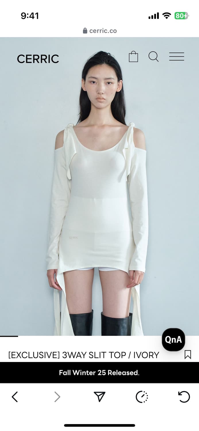 세릭 cerric 3way slit top 쓰리웨이 슬릿탑 상품이미지2