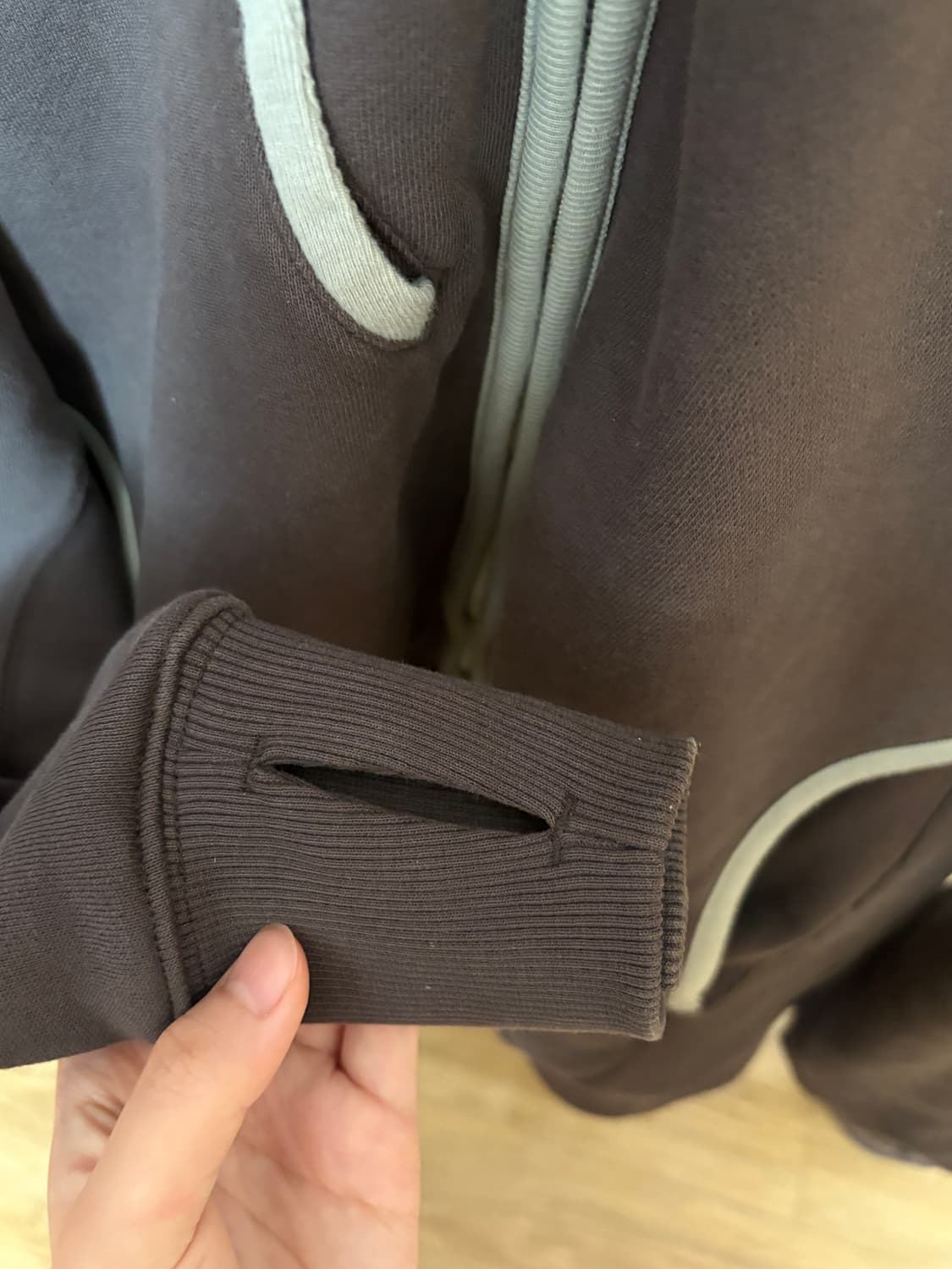 산산기어 후드집업 브라운 s 상품이미지2