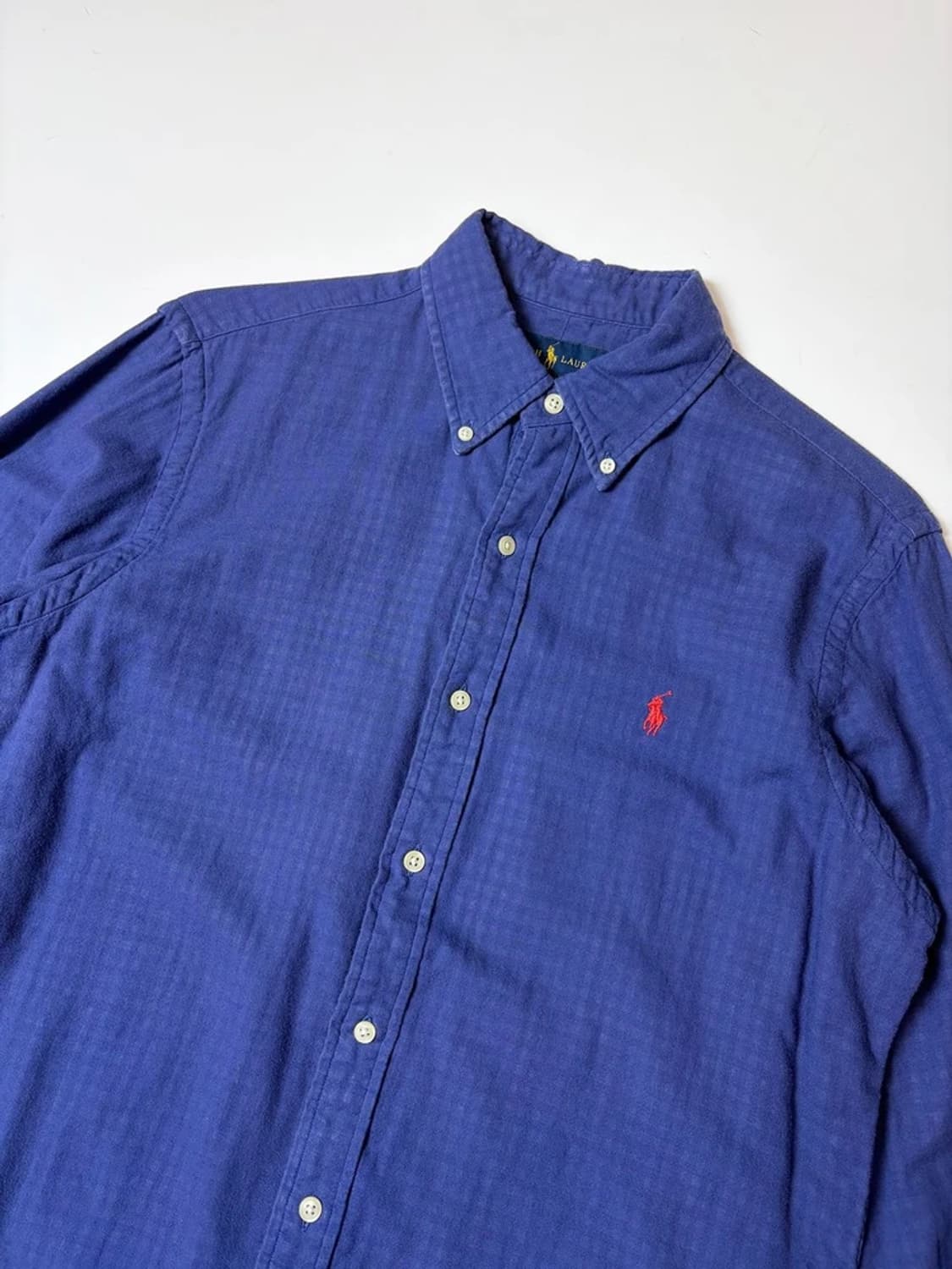 폴로 랄프로렌 버튼 다운 시스루 깅엄체크 셔츠 PN9297 상품이미지2