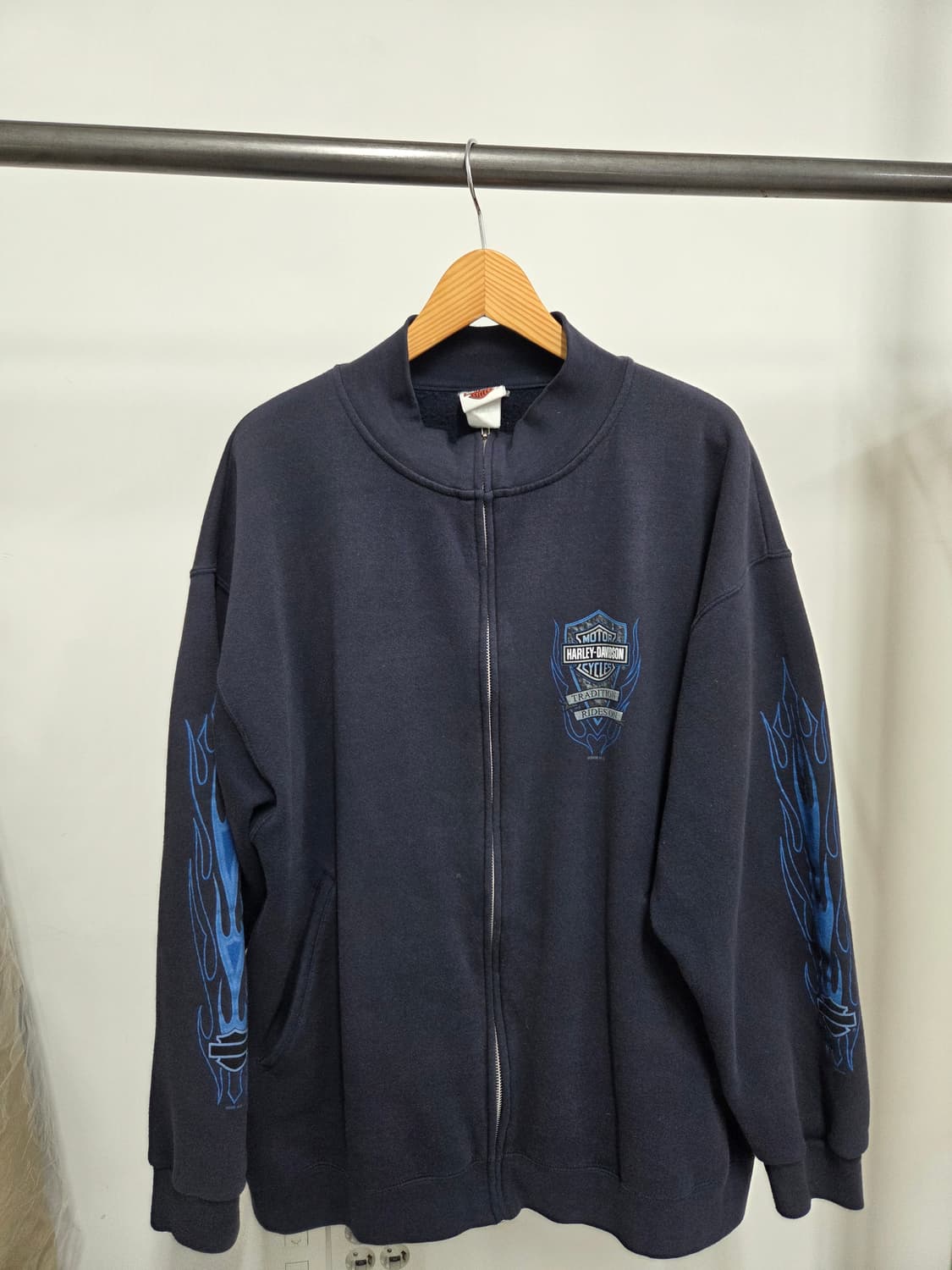 00s 할리데이비슨 블루플레임 집업 상품이미지1