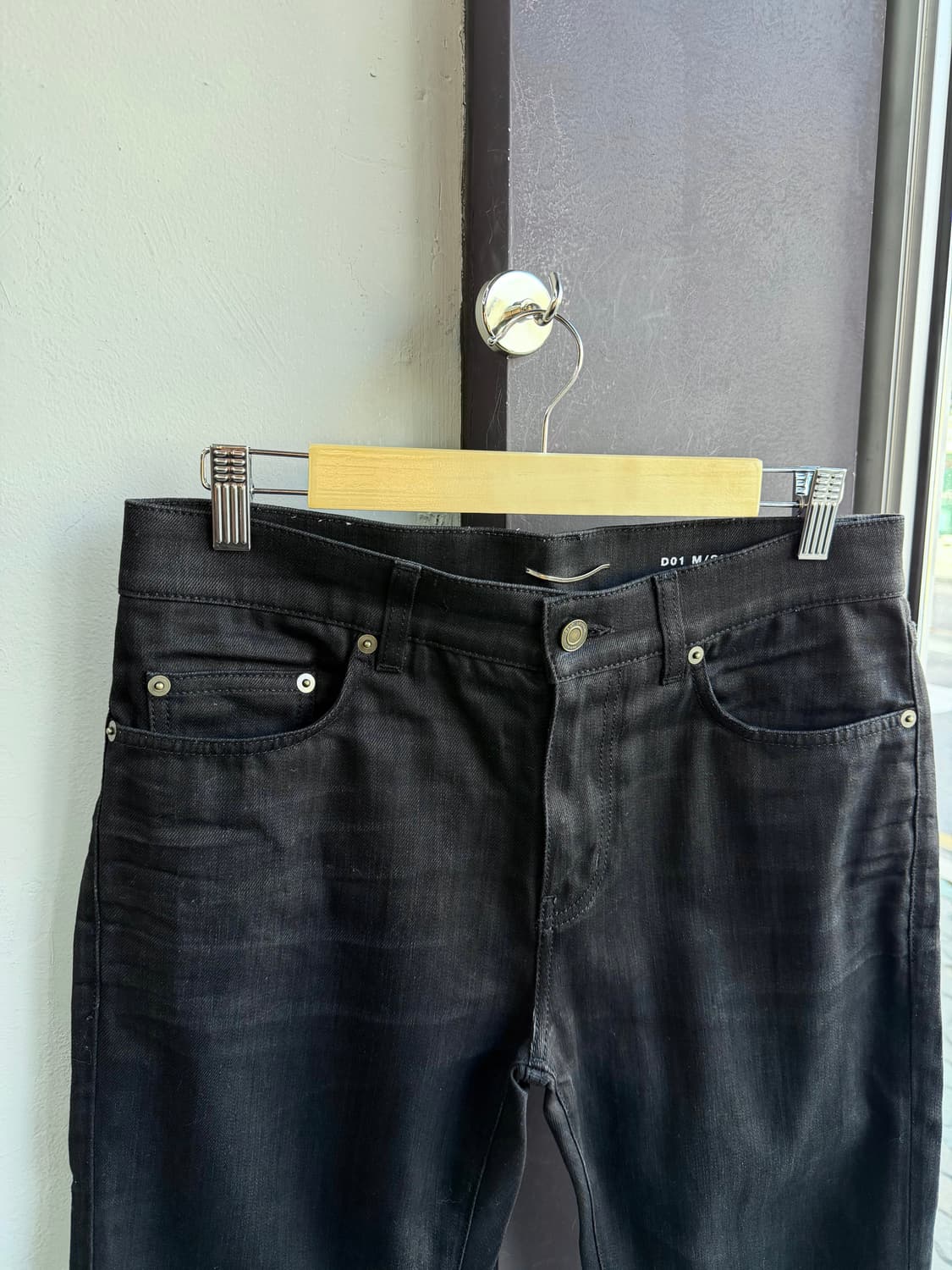 30~31/ 생로랑 15FW 에디슬리먼 밑단디스 블랙진 상품이미지3