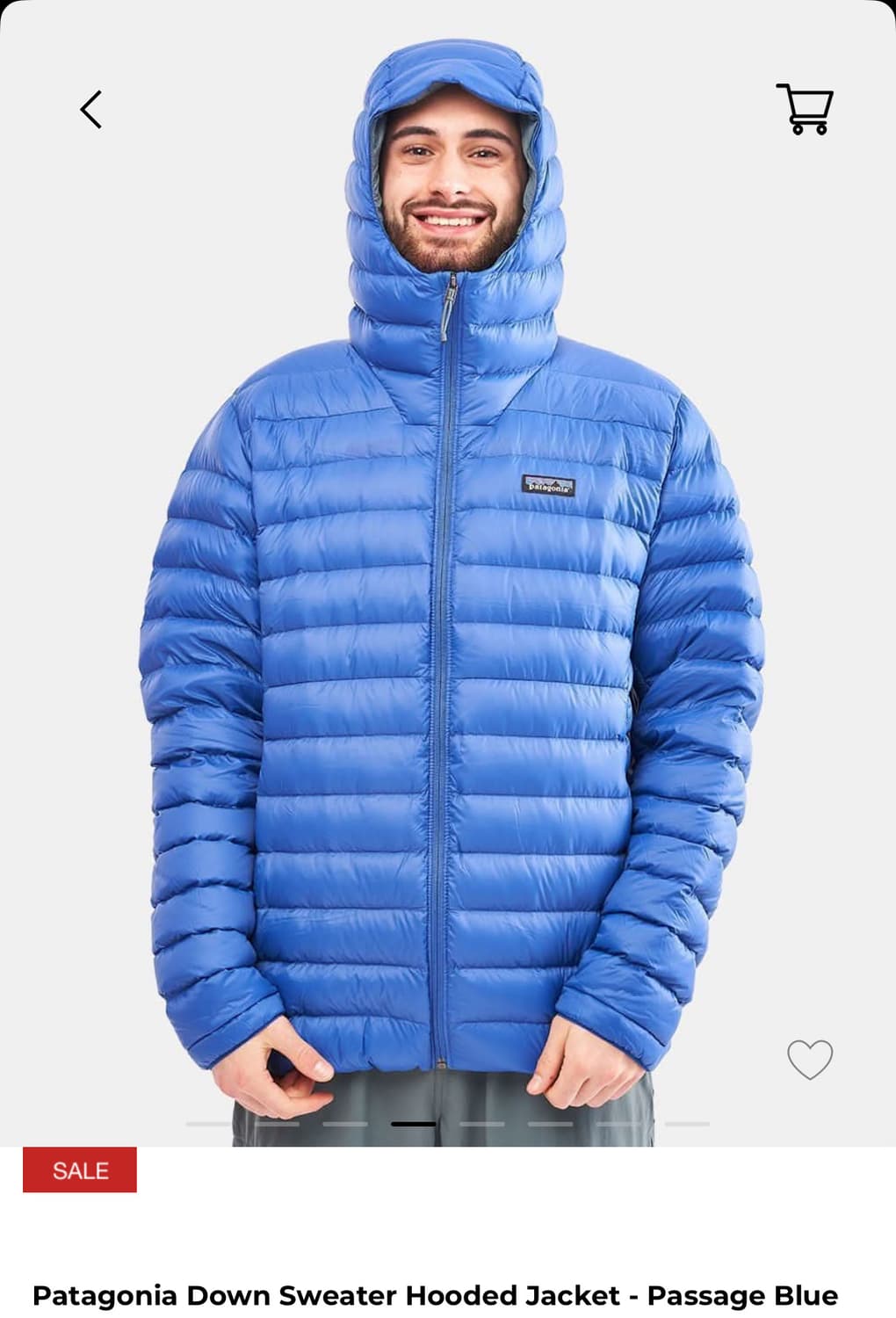 파타고니아 다운 스웨터 후디 passage blue 상품이미지1